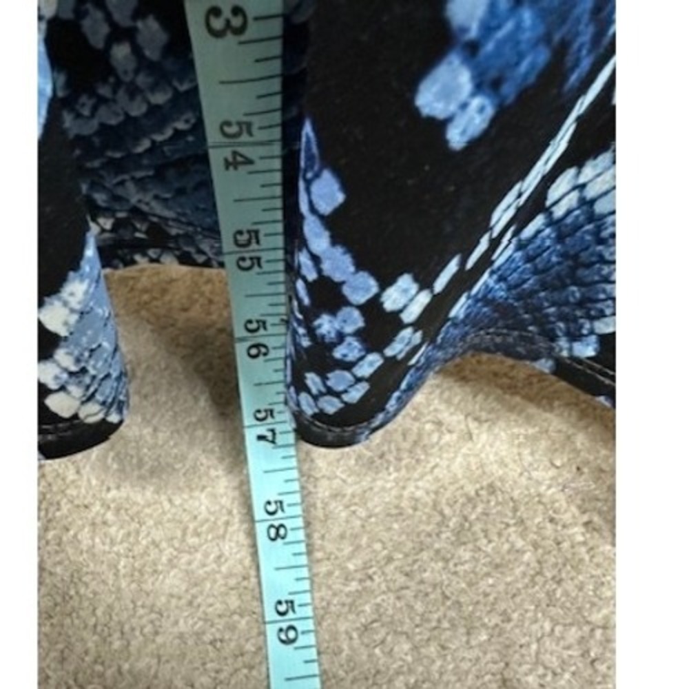 Dr Collection Multi Blue Python Sleeveless Dress … - image 6